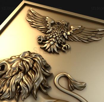 3D model Eagle and lion (STL)